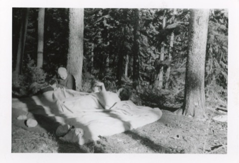 1936 Lou Demorest camping
