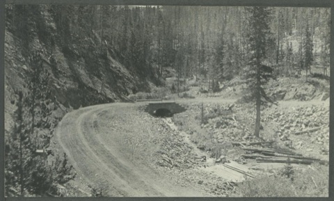 1916 Neihart Road, masonry bridge at Sta. 30 with its rails