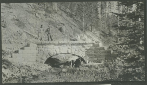 1916 Neihart Road, masonry bridge at Sta. 30