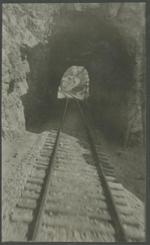 1916 Short tunnel on the Great Northern's Neihart branch