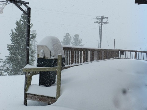 2012 After Season Snow, 24 inches overnight Facebook Post from 04-28-2012